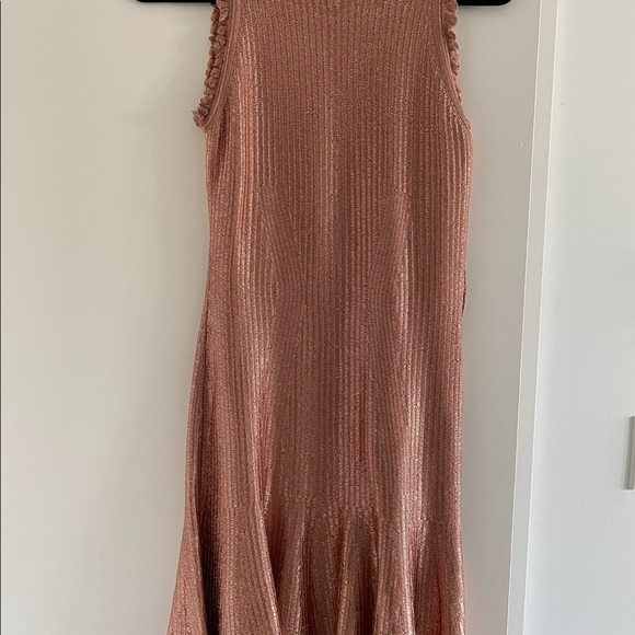 Alexander McQueen Rose gold dress, brand new with tags Medium. - Picture 4 of 8